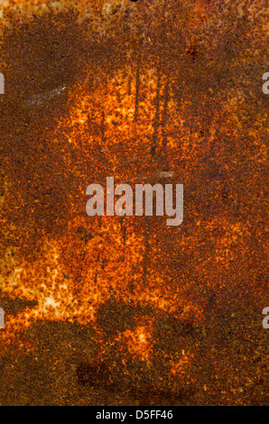 old rusted metal sheet brown background and texture Stock Photo