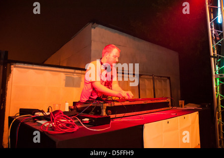 Beat Service concert open air GoodMood in Moscow. August 6, 2010 Stock Photo