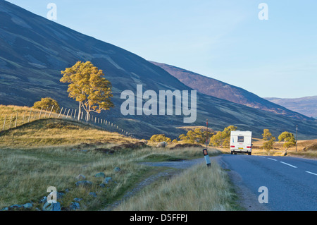 Road to Braemar, Glen Clunie, Braemar, Aberdeenshire, Scotland, UK Stock Photo