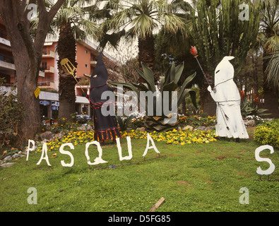 Italy Campania Sorrento Easter decorations Stock Photo
