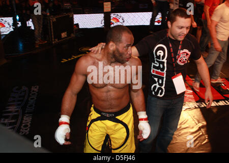 IMPERA MMA Fighting Championship 2013 Rome, the match of Marco Santi against Fabricio Nascimento Stock Photo