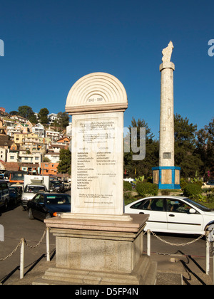 Madagascar, Analamanga Antananarivo, Ave de l’Independence, monument Stock Photo