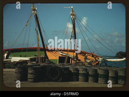 Along the waterfront, Christiansted, Saint Croix, Virgin Islands (LOC) Stock Photo