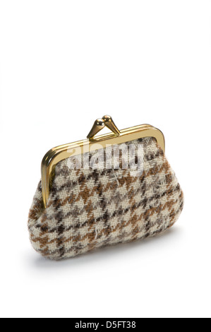 Change purse on white Stock Photo
