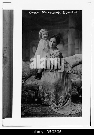 Queen Wilhelmina & Juliana (LOC) Stock Photo