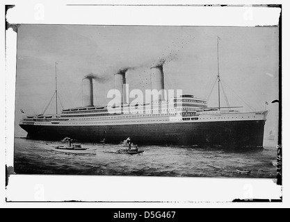 VINTAGE CUNARD LINE STEAM SHIP POSTER 1900's The Cunard Lusitania and ...