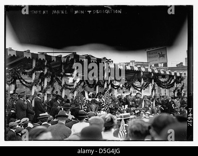 Taft at MAINE Monument dedication (LOC) Stock Photo