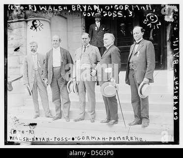 (L to R) Walsh, Bryan, Foss, O'Gorman, Pomerene (LOC) Stock Photo