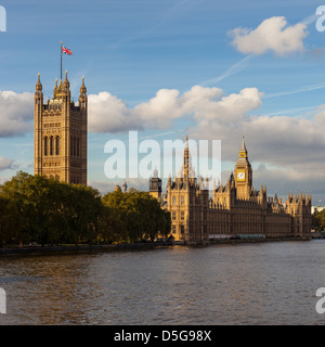 Palace of Westminster and Big Ben in London, England. Stock Photo