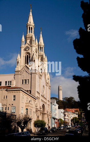 Saints Peter and Paul Church, San Francisco, California, United States of America, USA Stock Photo