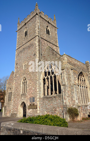 St Peter's Church, Castle Park, Bristol. The church was destroyed in a bombing raid on 24 November 1940 Stock Photo