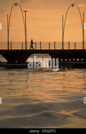 Willemstad, the small and pretty capital of Curacao, in the Netherland Antilles Stock Photo