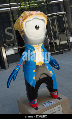 Business Mandeville, one of the official mascots of the London 2012 paralympic games. Stock Photo
