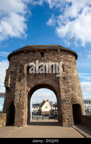 Monnow Bridge, Monmouth, Wales, UK Stock Photo