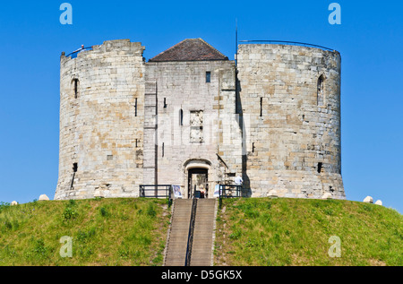 Clifford's Tower the former Keep of York castle city of York Yorkshire England UK GB EU Europe Stock Photo