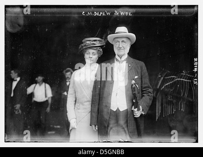 C.M. Depew & wife (LOC) Stock Photo