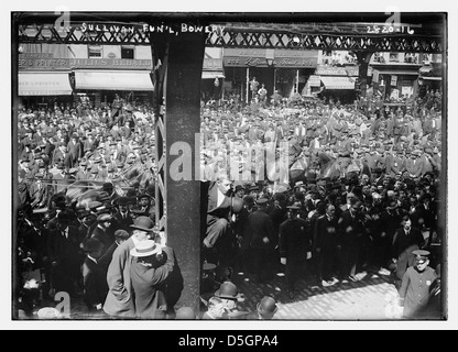 Sullivan funeral - bowery (LOC) Stock Photo