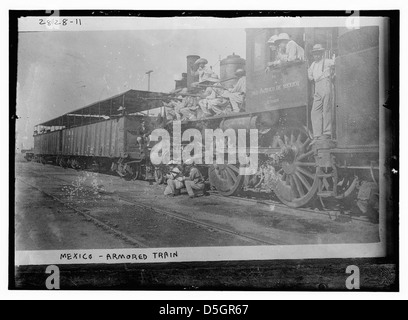 Mexico- Fed. Armored train (LOC) Stock Photo