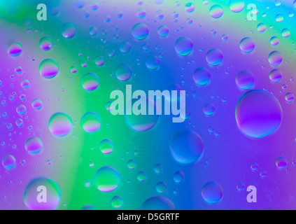 Abstract Colourful Water droplets Stock Photo