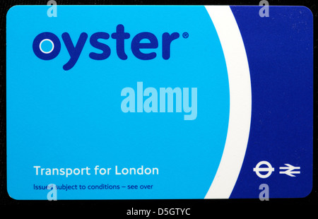 Oyster card travel card, Transport for London, London Underground Stock Photo