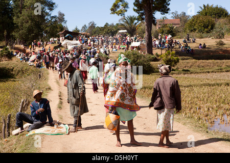 Madagascar, Ambositra, Marche Sandrandahy market Stock Photo