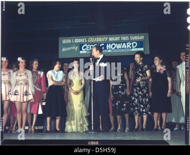 [Portrait of Eddie Davis and Sherry Britton, Leon and Eddie's, New York, N.Y., ca. July 1948] (LOC) Stock Photo