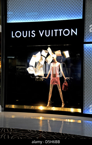 Louis Vuitton boutique Dubai mall Dubai UAE Stock Photo