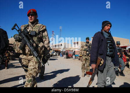 Bundeswehr soldiers in the line of duty in Kunduz, Afghanistan, dated ...