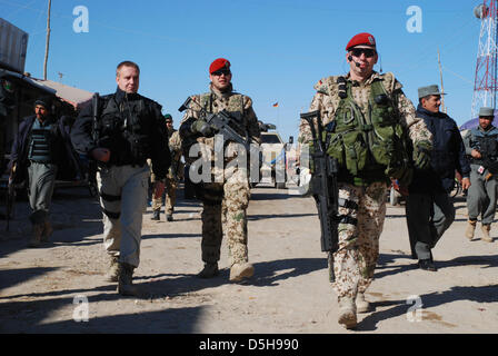 Bundeswehr soldiers in the line of duty in Kunduz, Afghanistan, dated ...