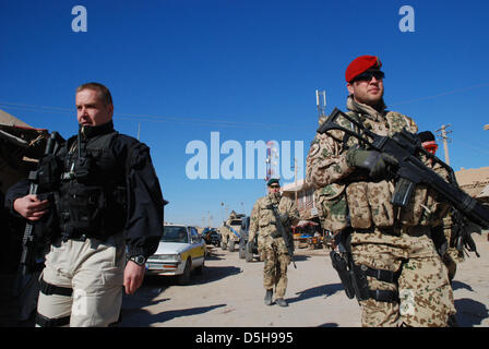 Bundeswehr soldiers in the line of duty in Kunduz, Afghanistan, dated ...