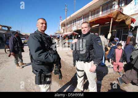 Bundeswehr soldiers in the line of duty in Kunduz, Afghanistan, dated ...