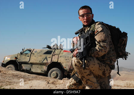 Bundeswehr soldier in the line of duty in Kunduz, Afghanistan, dated ...
