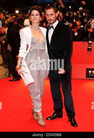 German actors Bibiana Beglau and Clemens Schick arrive at the opening of the 60th Berlinale, an international film festival, at Berlinale Palast in Berlin, Germany, 11 February 2010. Photo: Hubert Boesl Stock Photo