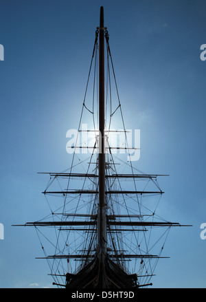Cutty Sark rigging. Stock Photo