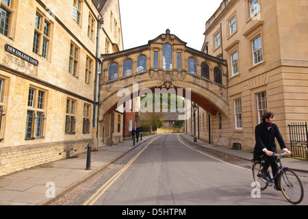 Bridge of Sighs, Hertford College, New College Lane, Oxford, UK Stock Photo