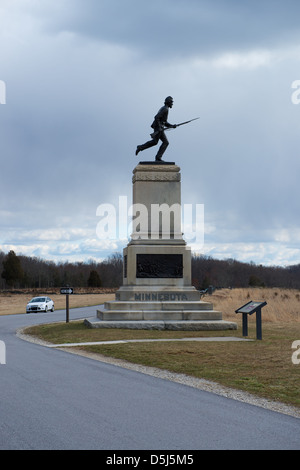 Gettysburg National Military Park in Gettysburg, Pennsylvania Stock Photo