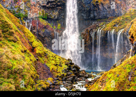 Kegon Waterfalls in Nikko, Japan. Stock Photo