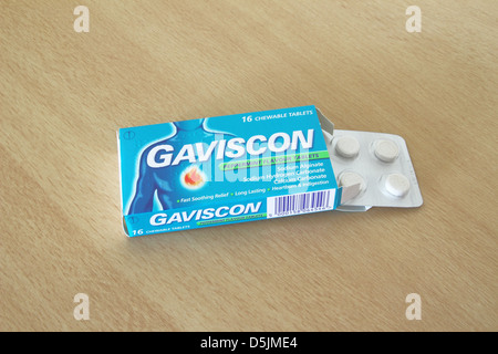 Packet of Gaviscon tablets Stock Photo - Alamy