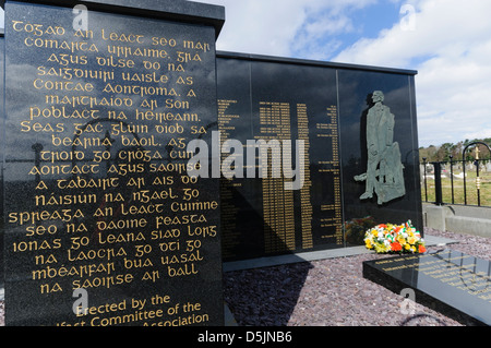 County Antrim Republican Memorial, Milltown Cemetery, Belfast Northern Ireland Stock Photo