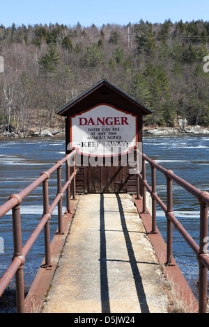 A sign in Rumford, Maine, USA Stock Photo