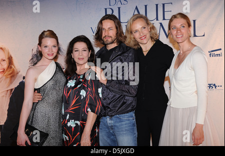 Karoline Herfurth, Hannelore Elsner, Hans Steinblichler, Juliane Koehler and Juta Vanaga at the Berlin premiere of 'Das Blaue Stock Photo