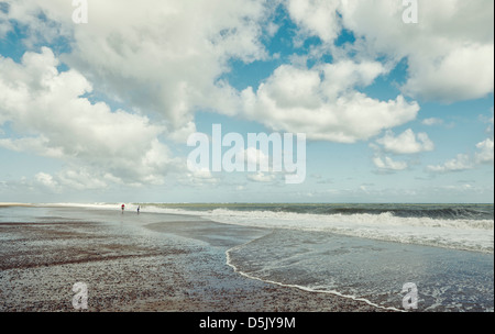 Stormy seas at Winterton, Norfolk, UK Stock Photo