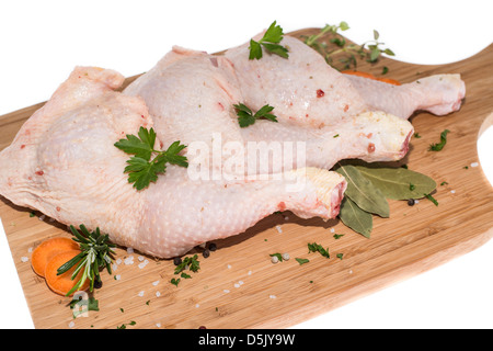 Raw Chicken Legs isolated on white background Stock Photo