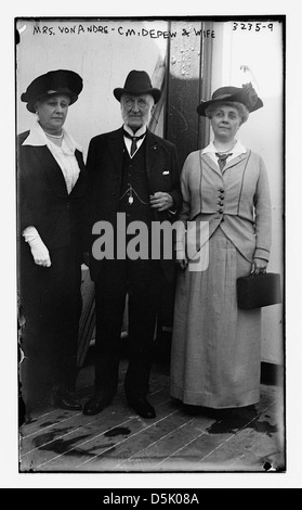 Mrs. Von Andre -- C.M. Depew and wife (LOC) Stock Photo