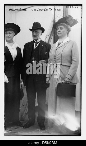 Mrs. Von Andre -- C.M. Depew and wife (LOC) Stock Photo