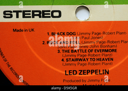 LED Zeppelin - portada original del álbum de vinilo - Led Zeppelin III -  1970 Fotografía de stock - Alamy