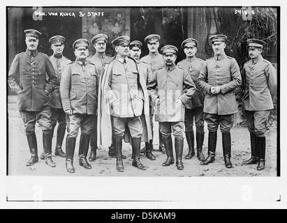 Gen. von Kluck and staff (LOC) Stock Photo