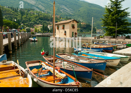 Marina at Torbole, Lake Garda, Italy Stock Photo