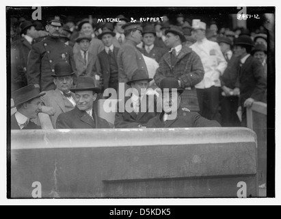 [New York City Mayor John P. Mitchel & Jacob Ruppert, president, New York AL team (baseball)] (LOC) Stock Photo