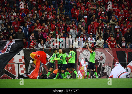 Jeonbuk Hyundai Motors FC Team Group , APRIL 3, 2013 - Football /Soccer : AFC Champions League 2013 Group F during Matchday-3,between Urawa Reds (JPN) 1-3 Jeonbuk Hyundai Motors FC (KOR) at Saitama Stadium 2002, Saitama, Japan . (Photo by Jun Tsukida/AFLO SPORT) Stock Photo